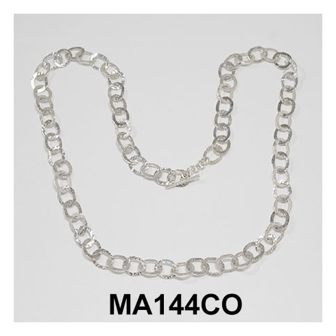 MINI HAMMERED OVALS NECKLACE