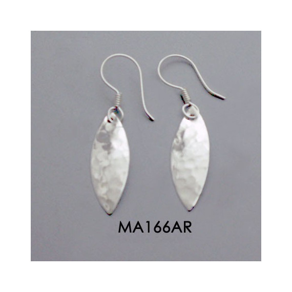 HAMMERED OVAL EARRINGS