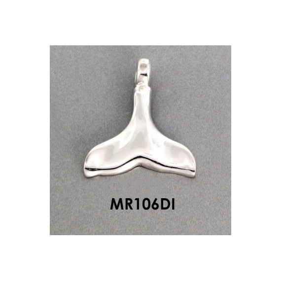 SMALL WHALE TAIL PENDANT