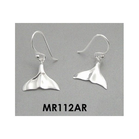 SMALL WHALE TAIL EARRINGS