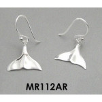 SMALL WHALE TAIL EARRINGS