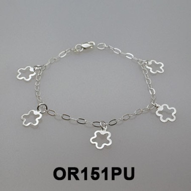 FIVE CUTTED FLOWERS BRACELET