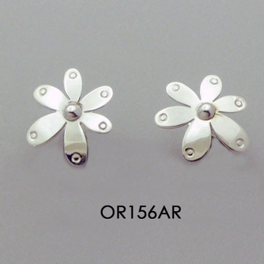 FLOWER WITH DOTS EARRINGS