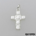 CROSS  WITH SQUARES PENDANT