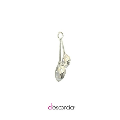 DOBLE CALLALILY  PENDANT WITH PEARL