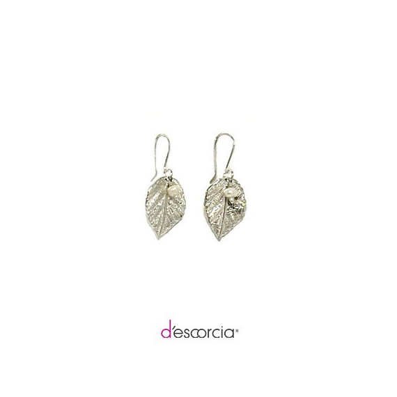 LEAF EARRINGS WITH STONES
