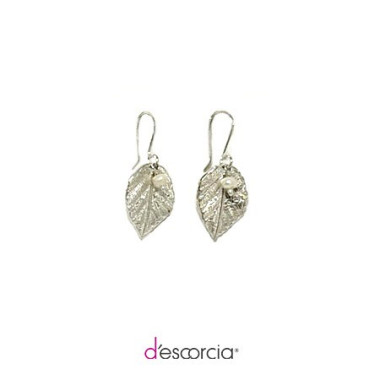 LEAF EARRINGS WITH STONES