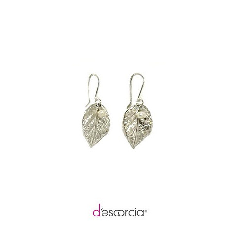 LEAF EARRINGS WITH STONES