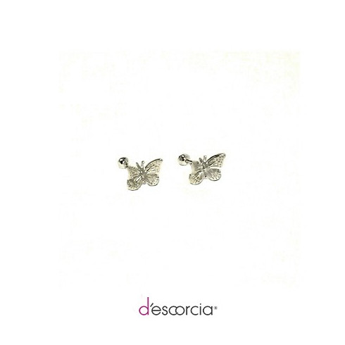 Aretes de mariposa mini con broche de bolita.