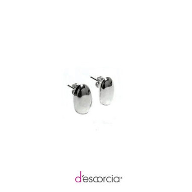 Aretes avalado, bombeado y liso con poste