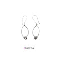 OVAL BALL EARRINGS