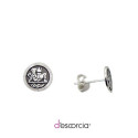 SMALL ROUND EARRINGS WITH CHAACMOL