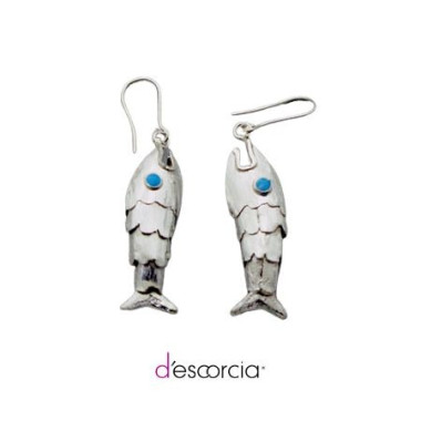 SMALL MOVABLE FISH LONG EARRINGS