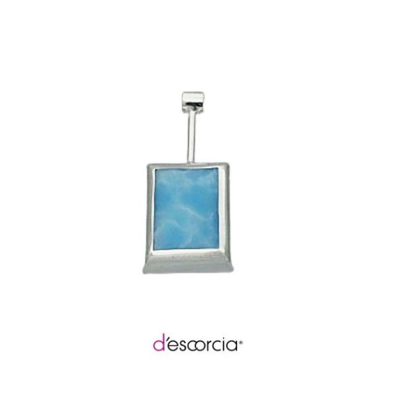 RECTANGLE LARIMAR PENDANT