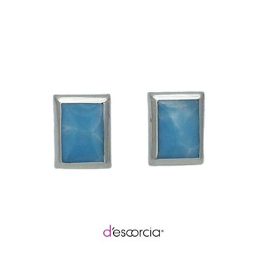 RECTANGLE LARIMAR EARRINGS