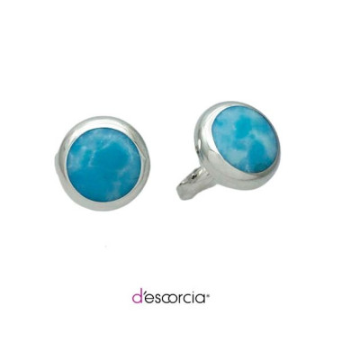 ROUND LARIMAR RING