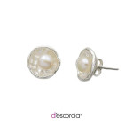ROUND EARRINGS WITH PEARLS