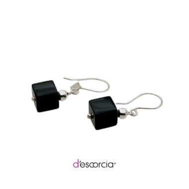 CUBE ONYX EARRINGS