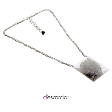 SQUARE AMETHYST NECKLACE