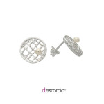 SPIDERWEB EARRINGS WITH PEARL