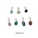 Charms de plata .925 con piedra natural.