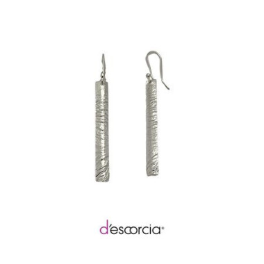 Aretes rectangulares de plata .925