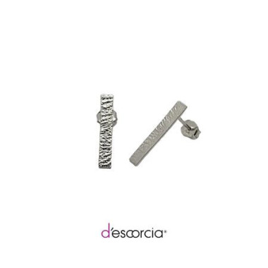 Aretes rectangulares chicos, de plata mayoreo