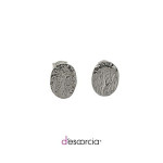 Aretes óvalo, de plata mayoreo