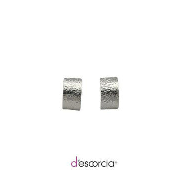 Aretes bombeados, de plata .925