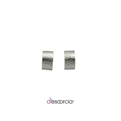 Aretes bombeados, de plata .925