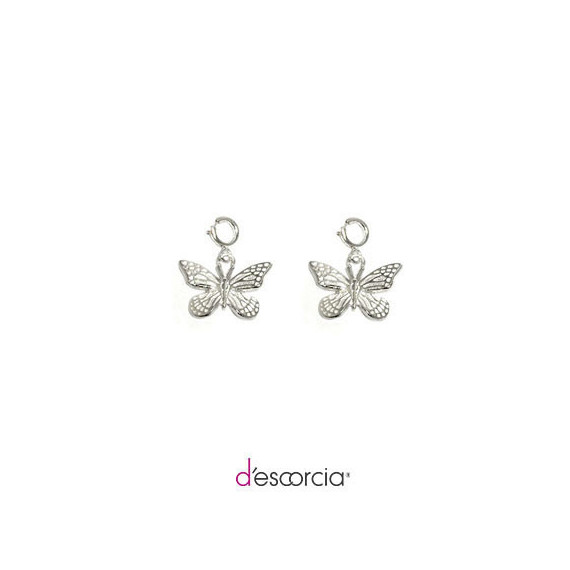 Dije/charm de mariposa de plata