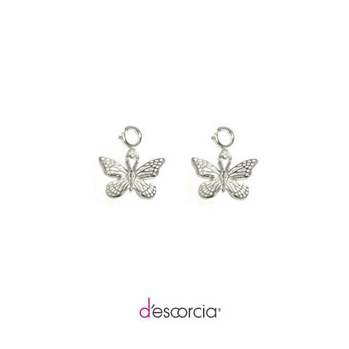 Dije/charm de mariposa de plata