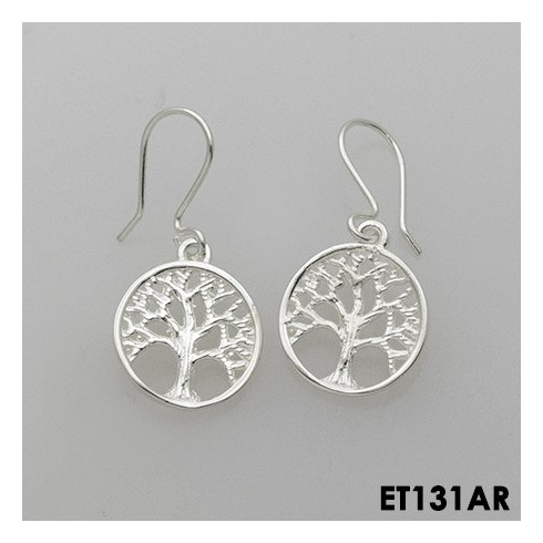 ROUND TREE OF LIFE EARRINGS